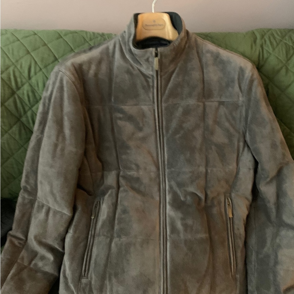 New Zegna suede jacket. Size Medium.
